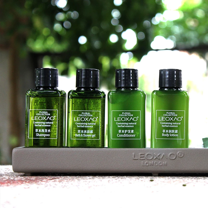 Best quality hotel supplies mini shampoos conditioner shower gel in bottle packaging