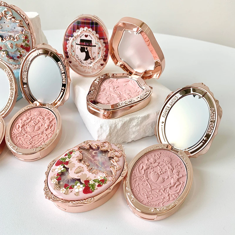 Embossed Matte Blush Pigmented Fine Powder Makeup Smooth Long-Lasting All Day Face Enhancing Makeup Color Private Label