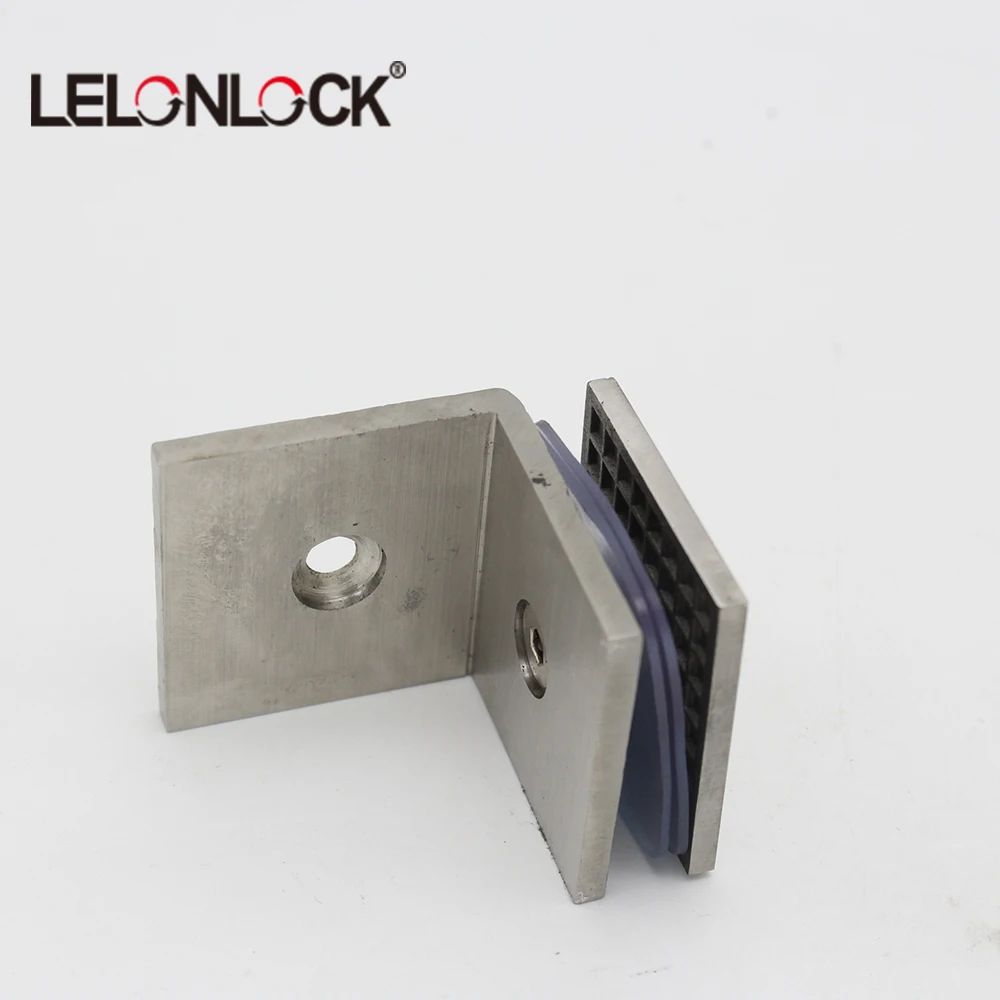 L Shaped Corner Clamp Glass Hinge Shower Clamps Tempered Glass Mount Bathroom Door 90 Degree Glass Clamp