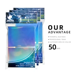 MTG 66X91MM RAINBOW EFFECTS Light Blue Back HOLOGRAPHIC CARD SLEEVES  600PCS PACK