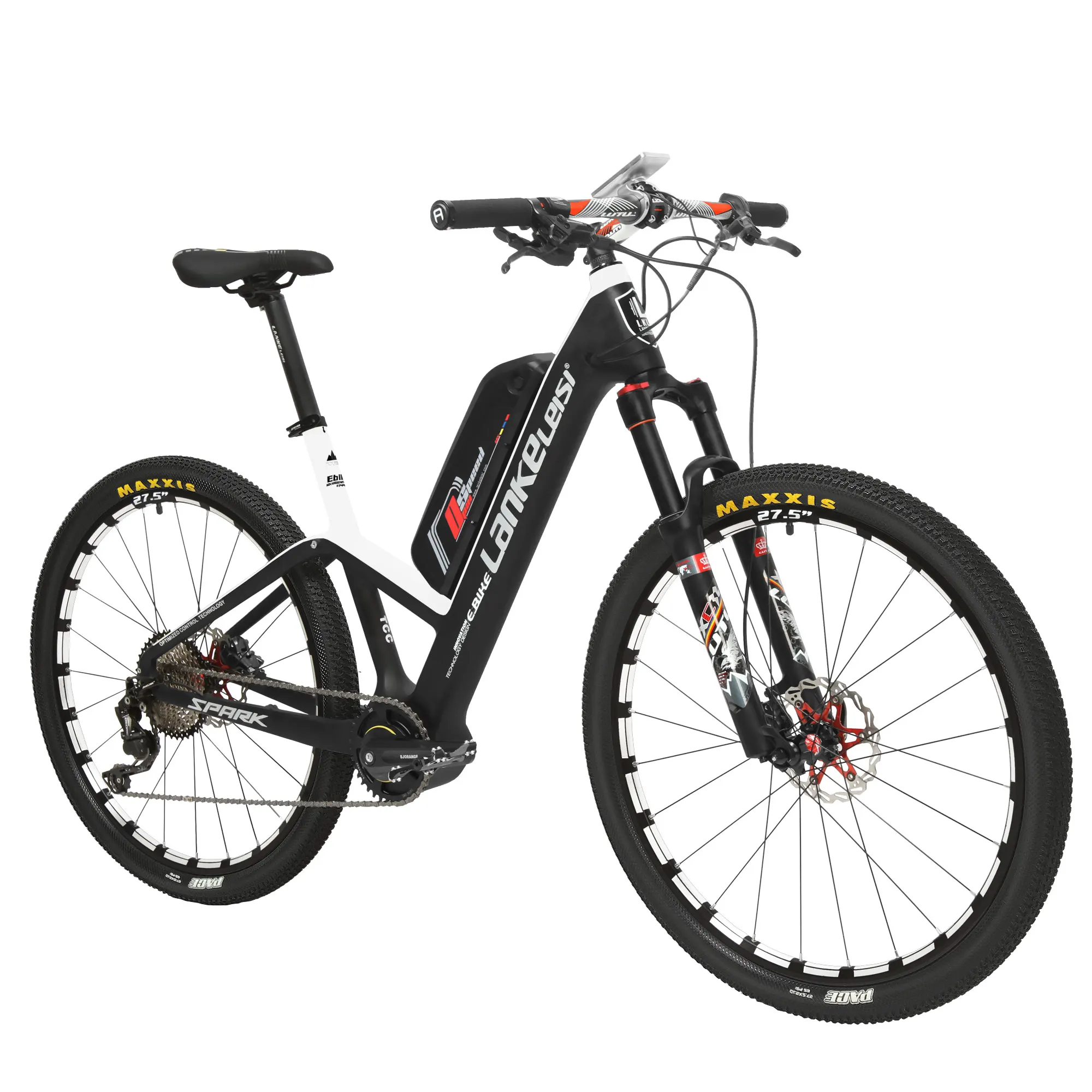  E Bike European Warehouse TCC Carbon Fiber Frame 400W 36V 10ah Lithium Battery 27.5 Inch Electric