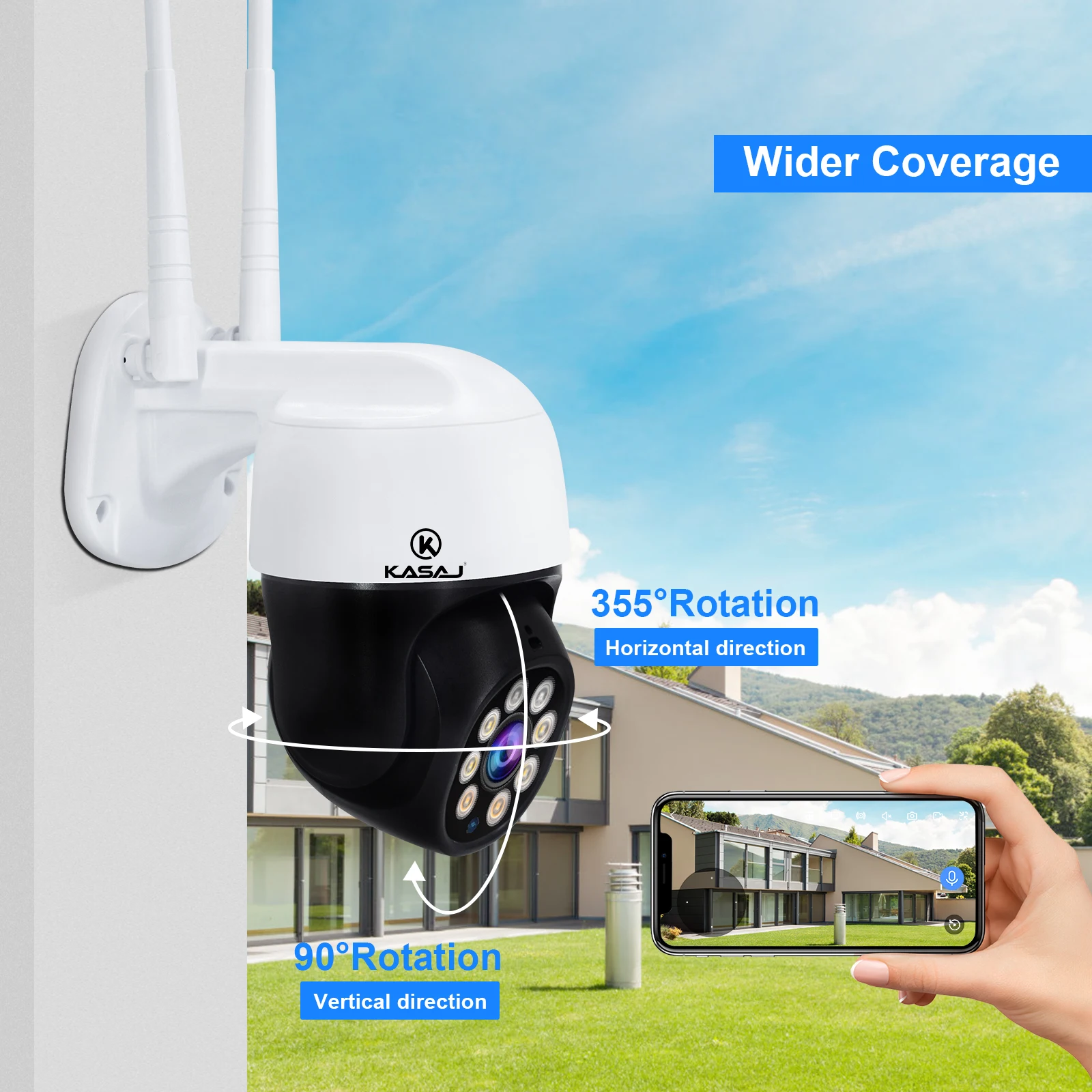 JideTech H.265 Full HD сетевая камера Cctv Wifi Ptz наружная IP 3Mp Ip охранное наблюдение