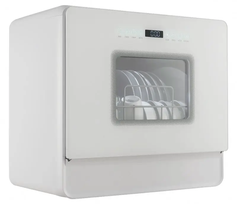 High Quality 6 Set Large Capacity Ultra-thin Mini Portable Dishwasher With Softening System