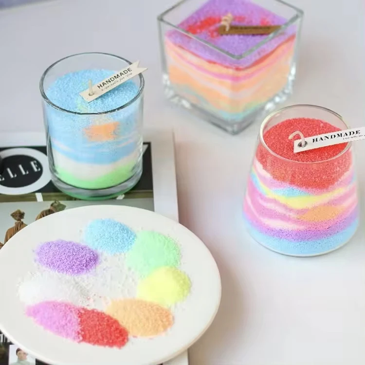 Wholesale high quality 200gram premium sand wax 100% pure plant extract ice wax sand pearled candle wax for diy candle making