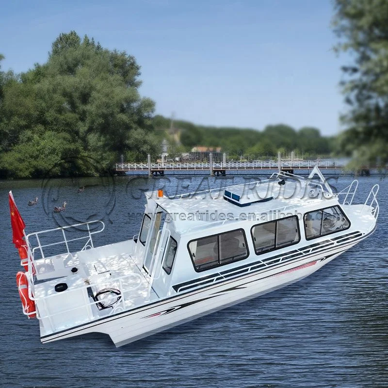 Cheap Freshwater 25 Ft/7.5 Meter Big Fishing Boats Long Life Yacht 14 Seats Professional Sea Tourist Boat