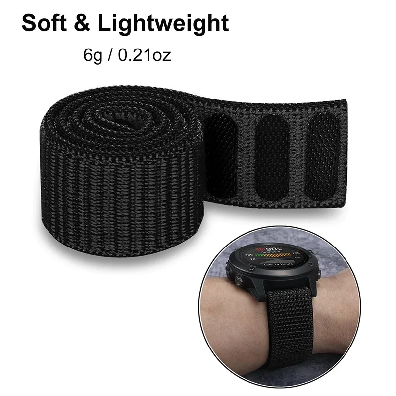 UltraFit нейлоновый ремешок для наручных часов 26 мм Garmin Fenix 6X Pro на солнечных батареях/5X Плюс/3 HR/Enduro/спуск MK1 Mk2 Mk2i