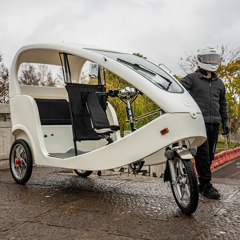 Passenger Seat Park Tour Electric Taxi Bicycle 3 Wheel Pedicab Electric Tricycle