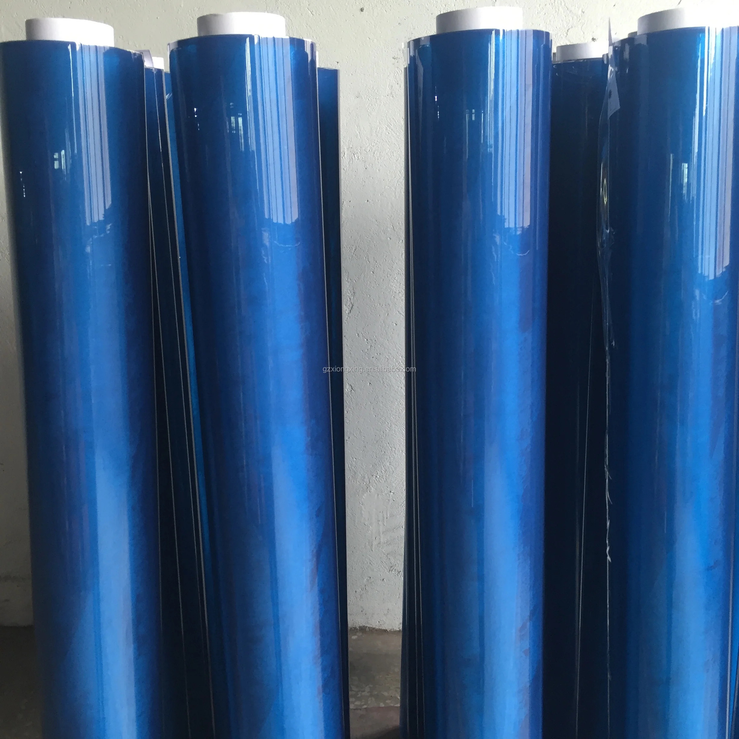CheapIndia Blue PVC Film Super Clear Transparent for Bags Soft Hardness Moisture Proof for Cosmetics Shampoo Perfume