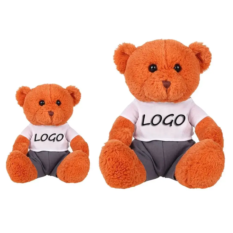 Beautiful Toy Baby Animal 30cm 20cm Soft Panda Led Music Stuffed Plush Custom Made Teddy Bear