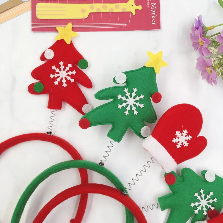 Adult children Spring Accessory Christmas Party Tree Elk Snowman Headbands