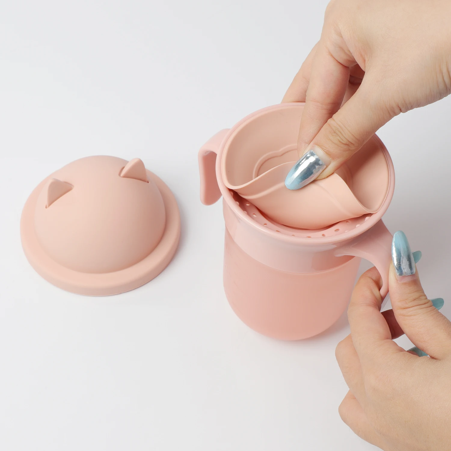 ES-Pro 360 Training Silicone Baby Sippy Cup Infant Products Soft Silicone Water Cup 200mL Mug For Kids