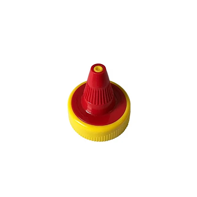 38mm plastic ketchup Sauce Bottle lid twist top sauce bottle cap closure with induction seal liner for hdpe bottle