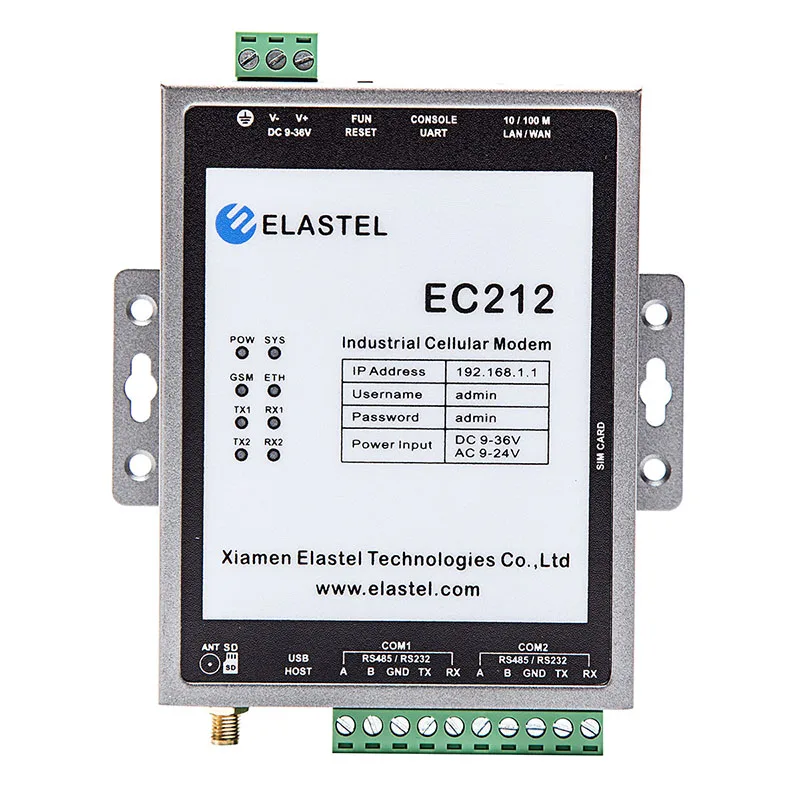 Промышленный IoT Openwrt RS232 Modbus 4G GSM модем шлюз SMS Sim-карты