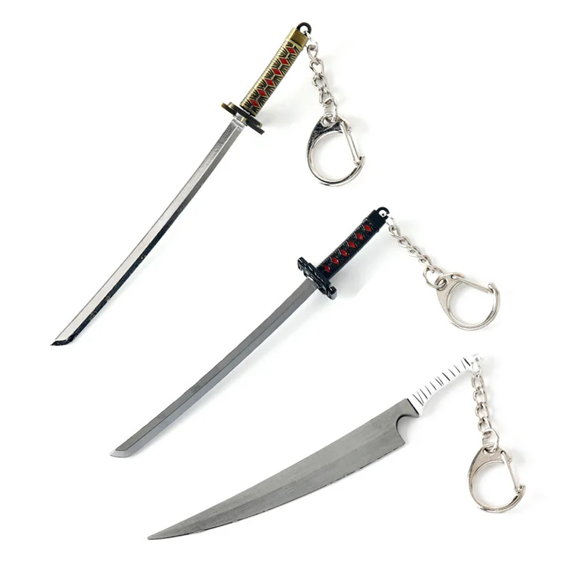 Wholesale High Quality Model Key Chain Single Packing Metal Sword Keychain Small Anime Keychain For The Fans Of Anime Bleach