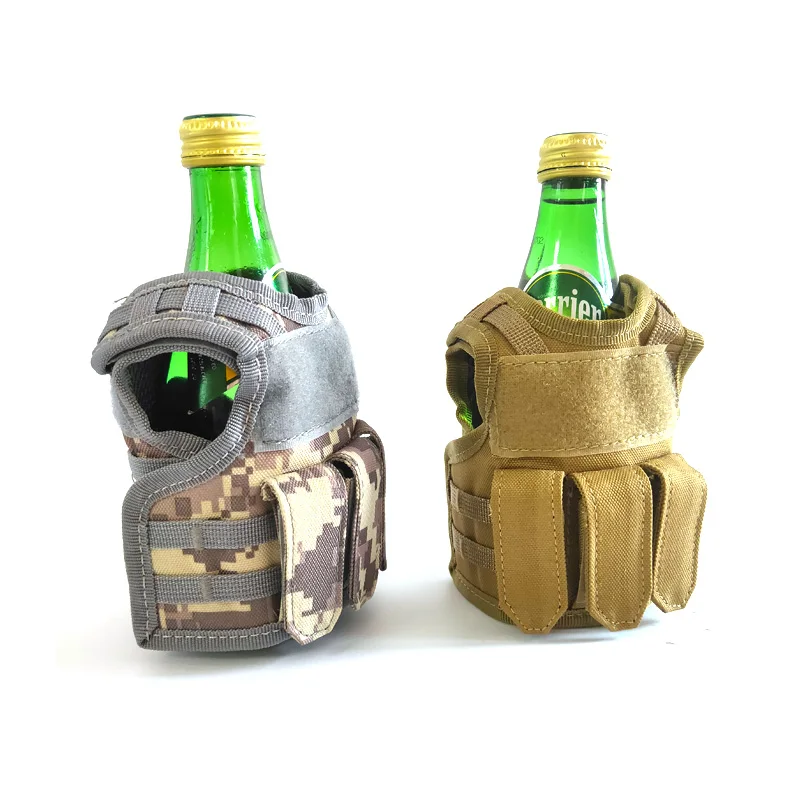 Recycle can coolers Waterproof Patches Mini Vest Can Cooler Neoprene Tactical