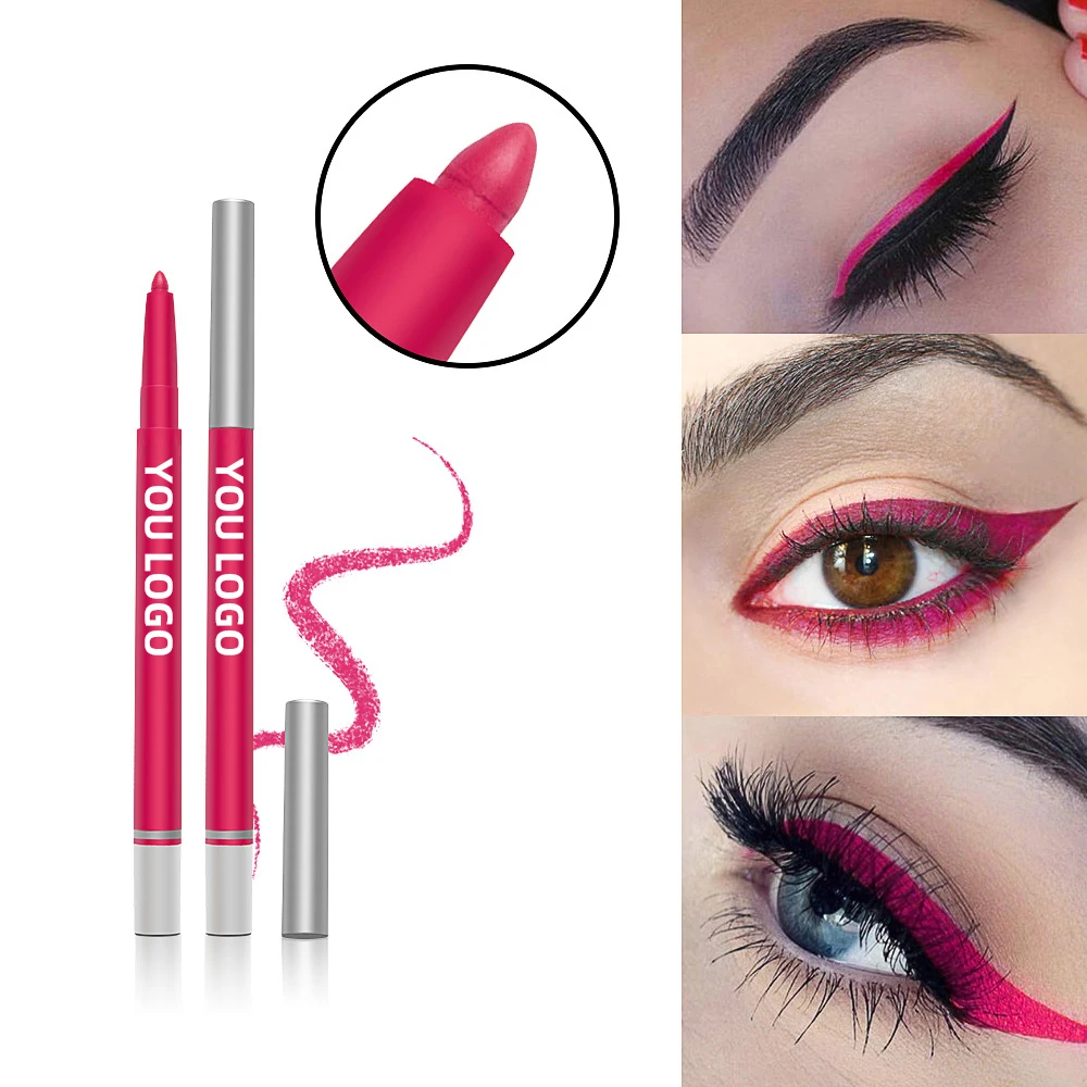 Wholesale Private Label Gel Vegan Pastel Waterproof Magic Color Water Activated Pencil Lash Glue Eyeliner