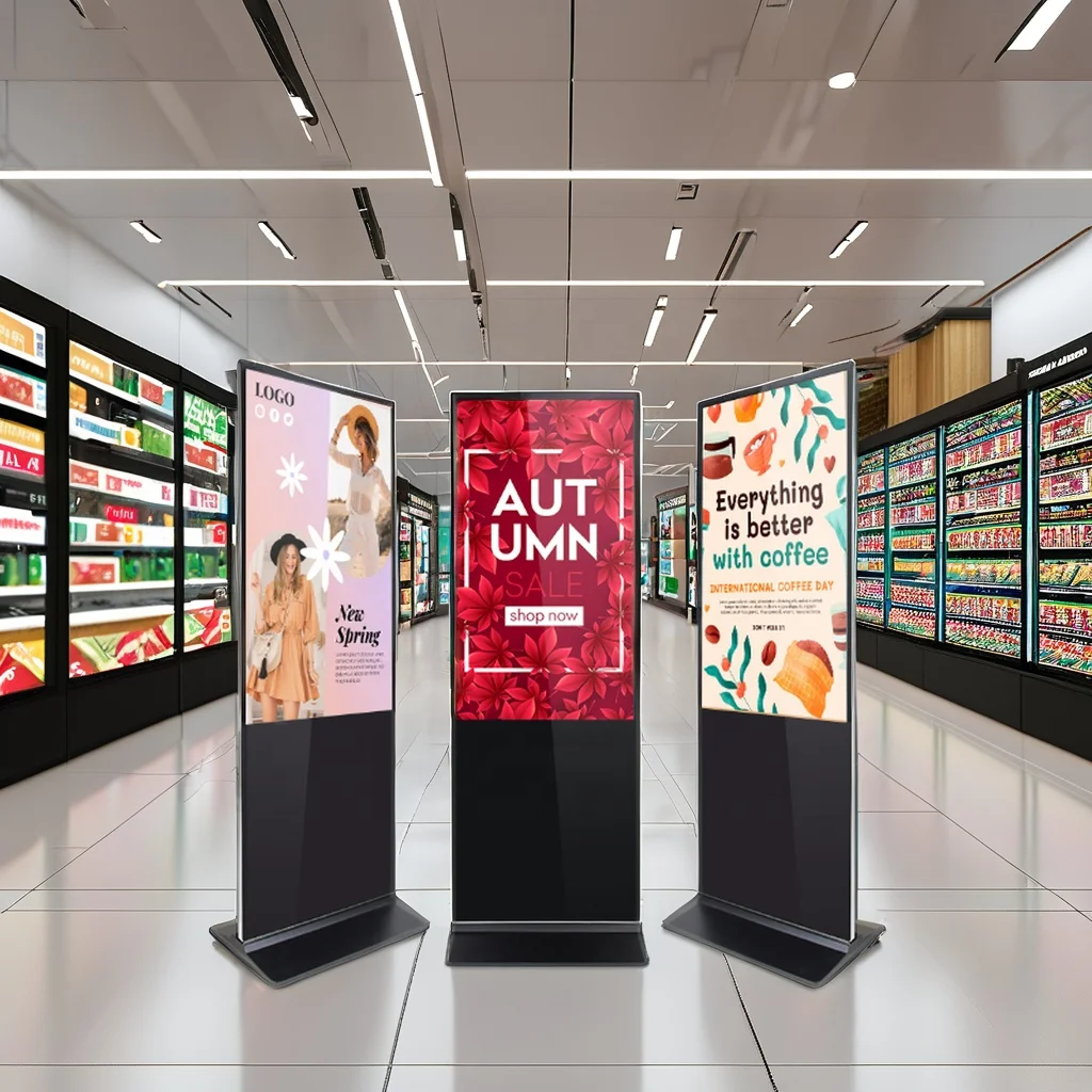 Вертикальный 55 дюймов инфракрасный экран внутренний рекламный киоск digital signage для торгового центра lcd плеер цифровой Тотем