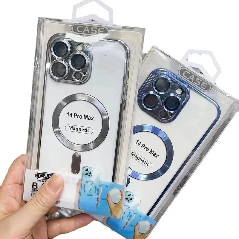 new custom luxury designer clear phone cover shell transparent Magnetic shenzhen mobile phone case with lens film for iphone 16