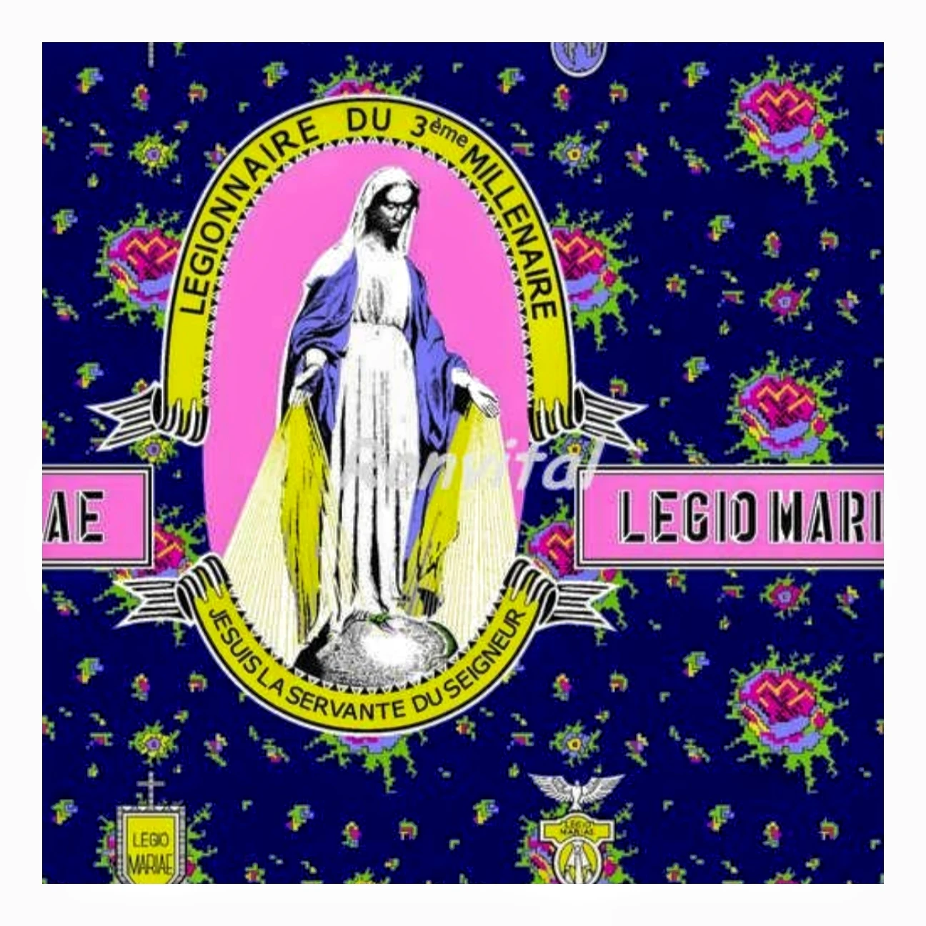 Custom virgin mary wax print fabric /Made to order virgin mary fabric /Custom virgin mary print fabric