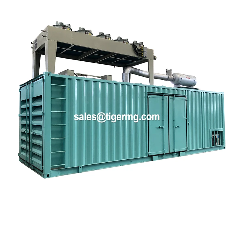 800 kVA 850 kw Mmw containerized natural gas generator large electric start 30 40 35 kwt 2,5MVT