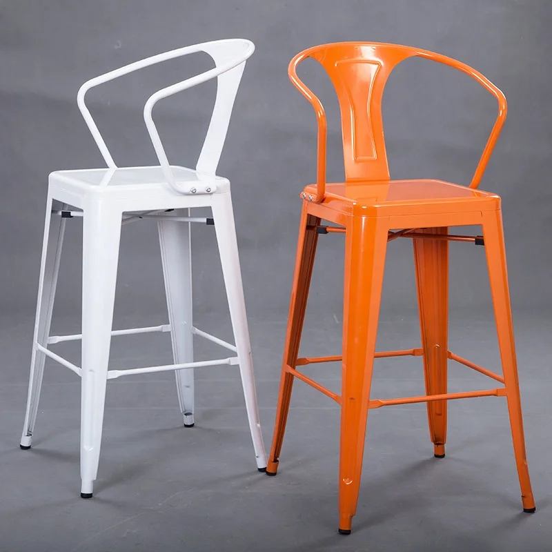 Fashion modern design outdoor furniture arm tolix high bar chair