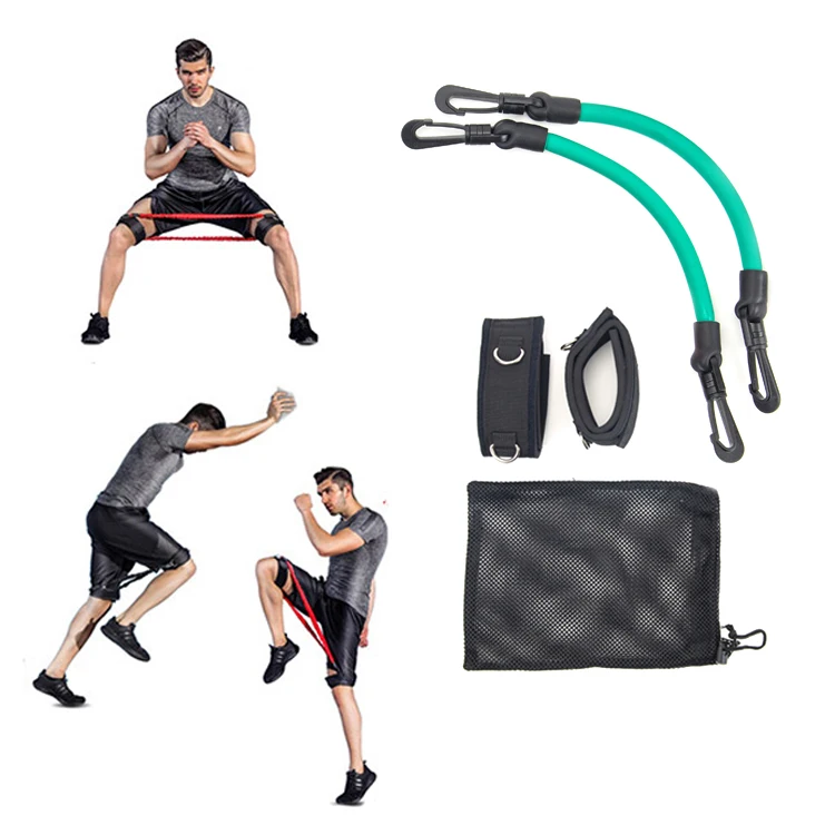 Flexible Ankle Fitness Power Elastic Leg Boxing  Running Exercise Training Resistance Bands Tube Pull Rope
