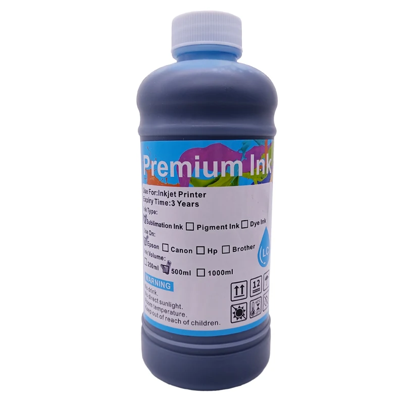 500ML Bottle Printing Refill Dye Sublimation Ink Compatible For Epson Inkjet Printer Bulk Heat Press Ink Sublimation