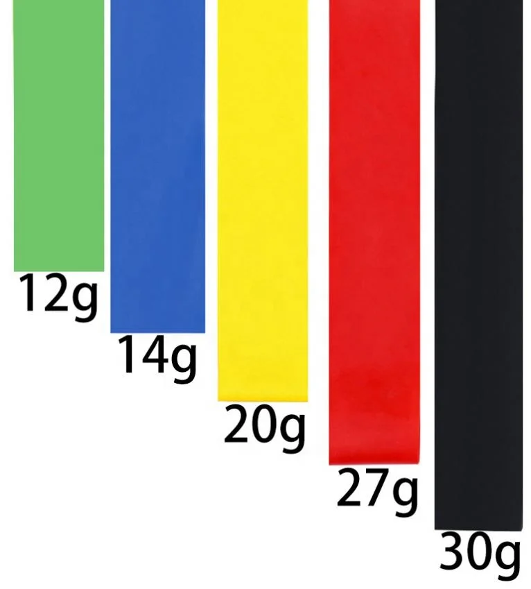 Custom logo Gym Fitness Yoga Stretch Band Latex Exercise Mini loop Resistance band Set TPE Elastic Band For Fitness
