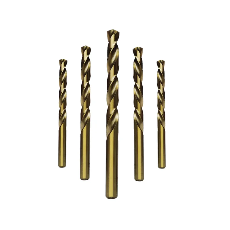 Din 338 German HSS M35 Cobalt 5% Parallel Shank Twist Drill Bits For Stainless Steel/Steel/Metal