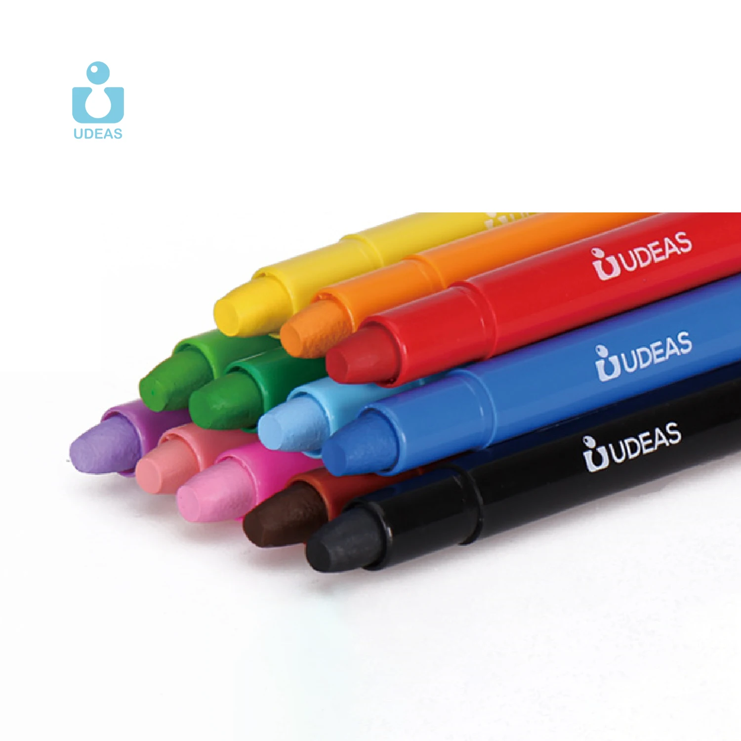 UDEAS Custom Colour Stationery Wax Crayon Set Painting Water Soluble Non Toxic Mini Crayon
