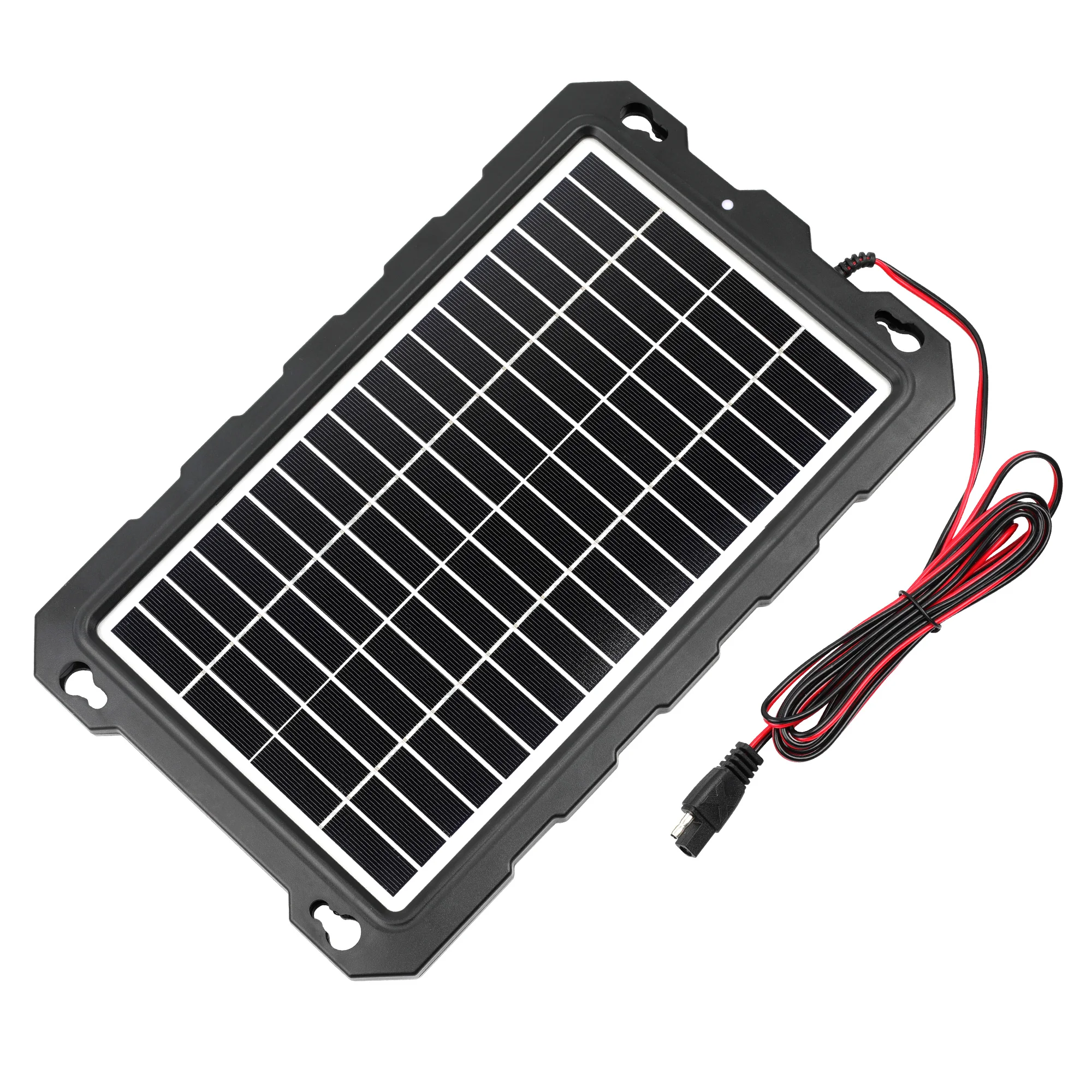 Portable 12V 9W Waterproof Solar Panel kit Battery Trickle Charger Maintainer for Car Motorcycle Boat Marine RV Trailer