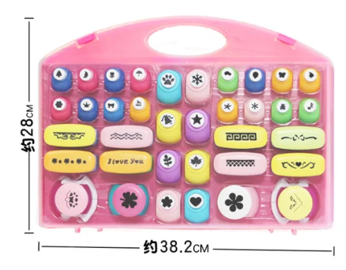 DIY Different Scrapbook Paper Craft Punch Mini Paper Hole Punchers Case Paper Punch for Children