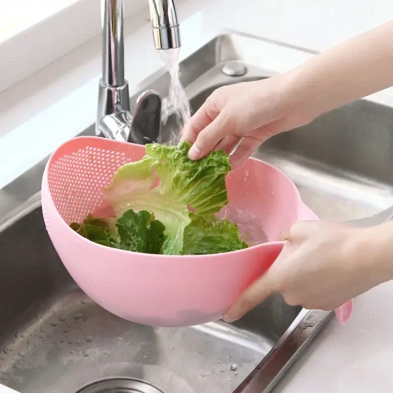 Factory Thickened Belt Filter Strainers For Draining Pasta Vegetables Fruits Rice Cleaning Spoon