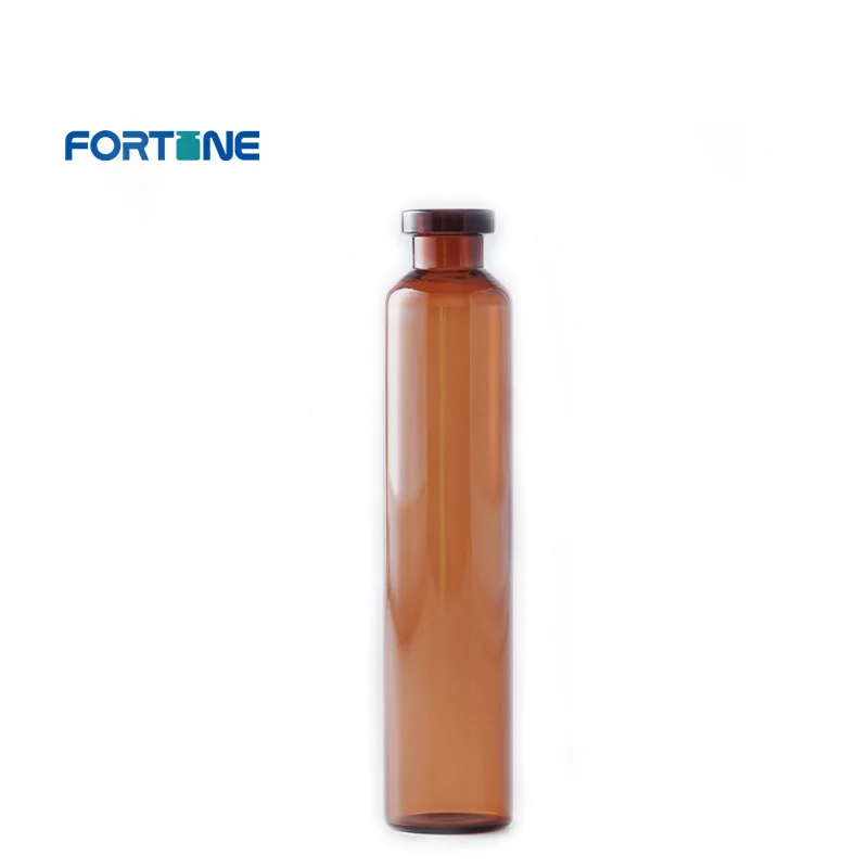 Factory Sterile Type 1 Glass Vial Bottle with Rubber Stopper and Caps