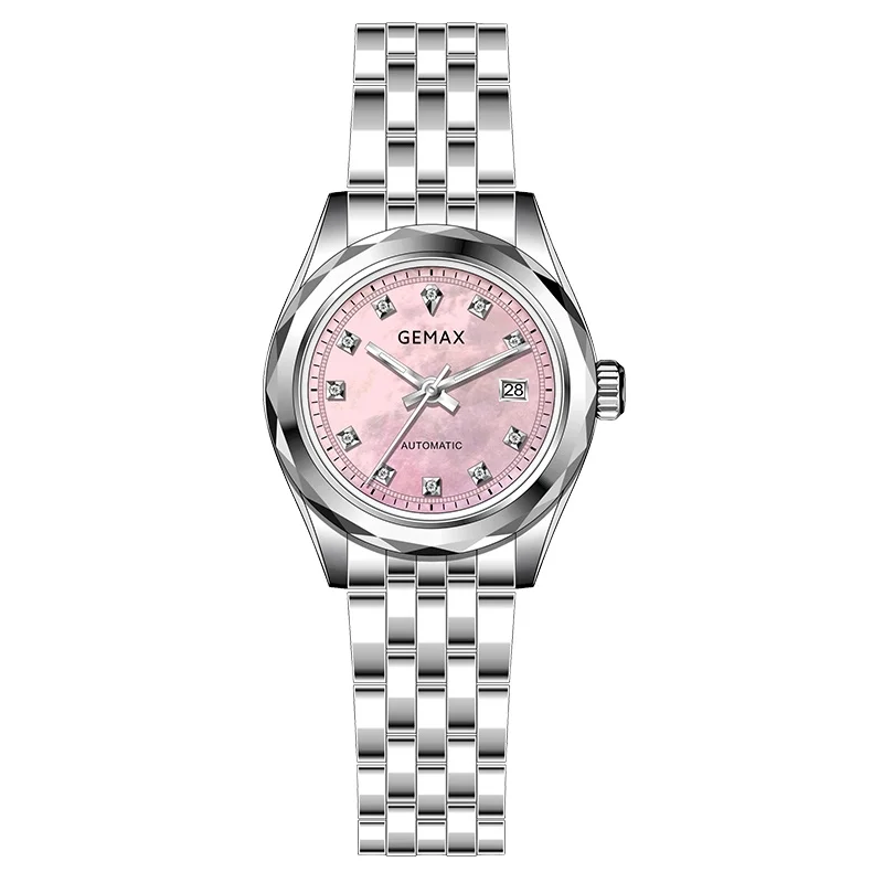 Latest luxury stainless steel women watch waterproof ladies fashionable quartz wristwatches