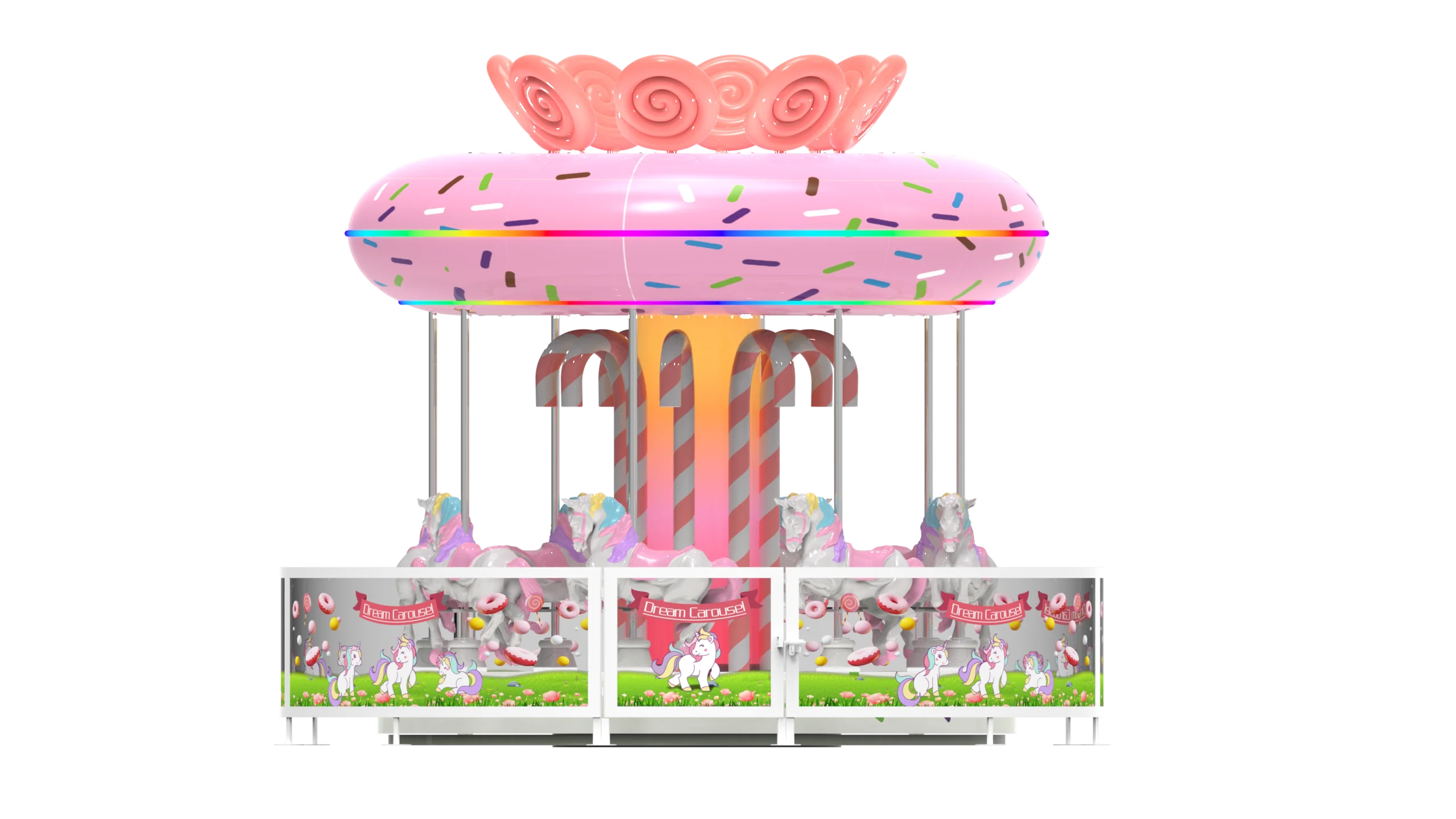 Popular Design Fairground Merry Go Round Amusement Park Equipment Dream Carousel For Sale