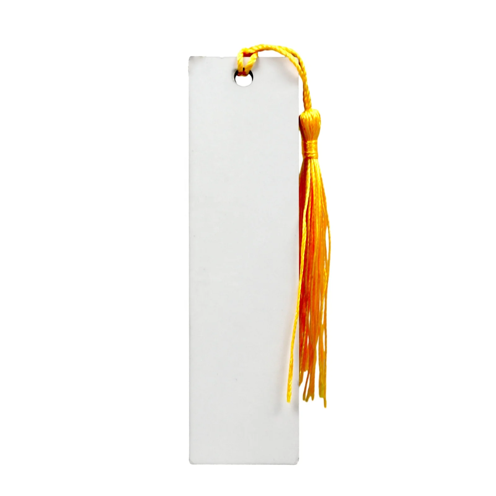 Wholesale heap Wood  Rectangle Modern Custom Sublimation Blank Heat Transfer Printing Bookmark With Tassels For Gift