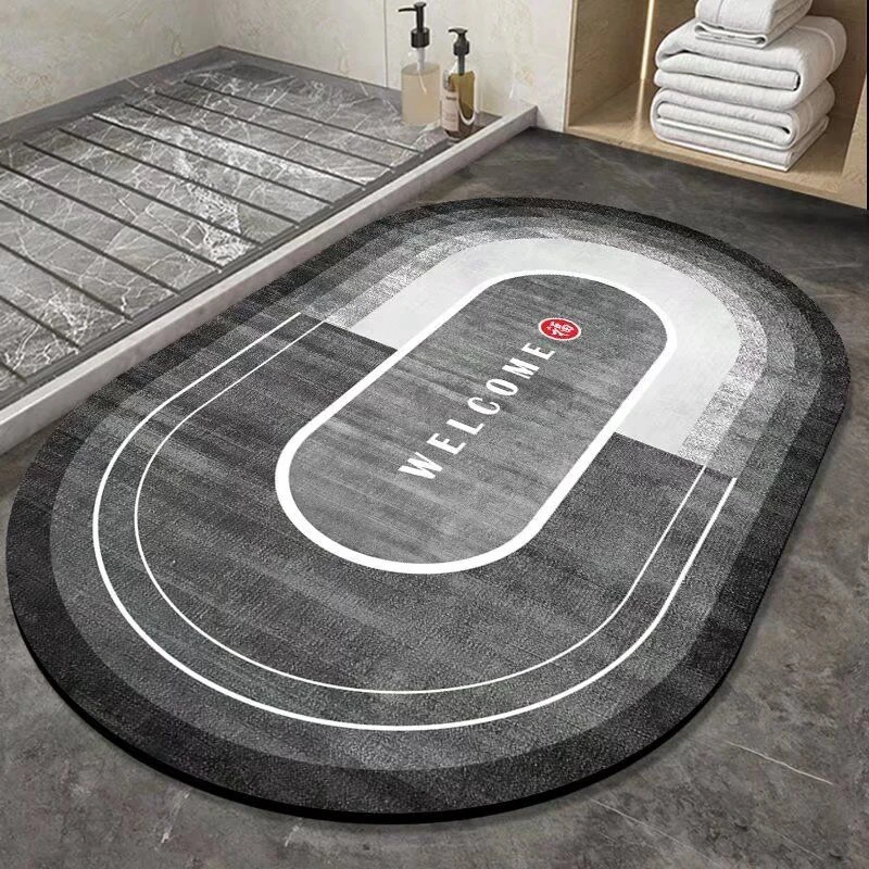 manufacture super absorbent diatom mud fast drying diatomite marble bath mats carpet bath floor mat bathroom rug