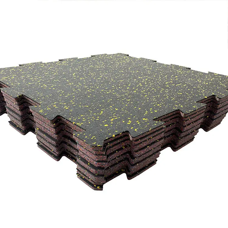 Good Quality epdm Material Rubber Floor Matting With Colorful Spot