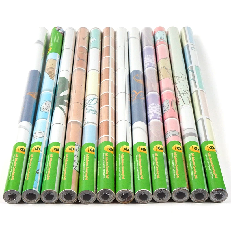 Self-Adhesive 3d Wall Stickers Wood Grain Paper Furniture Stickers Living Room Bedroom Walls Home Decoration Wallpapers