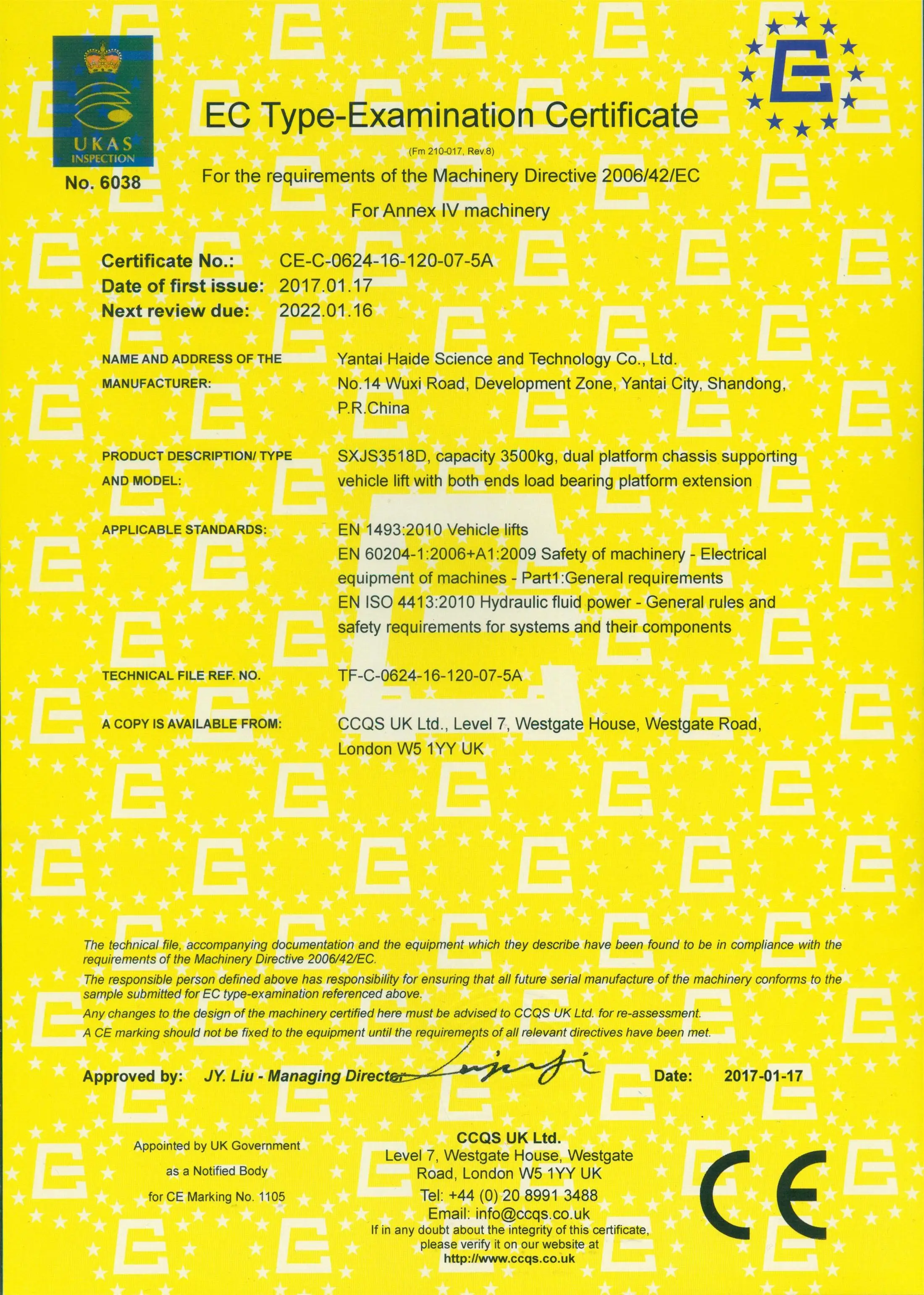 3500kg portable small double car scissor lift