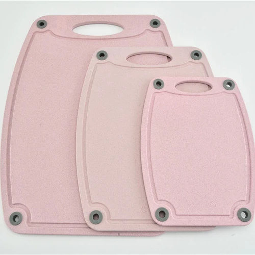 Multi-function Plastic Cutting Board 3 Piece Chopping Board Plastic Cutting Board Set with Non-Slip Feet