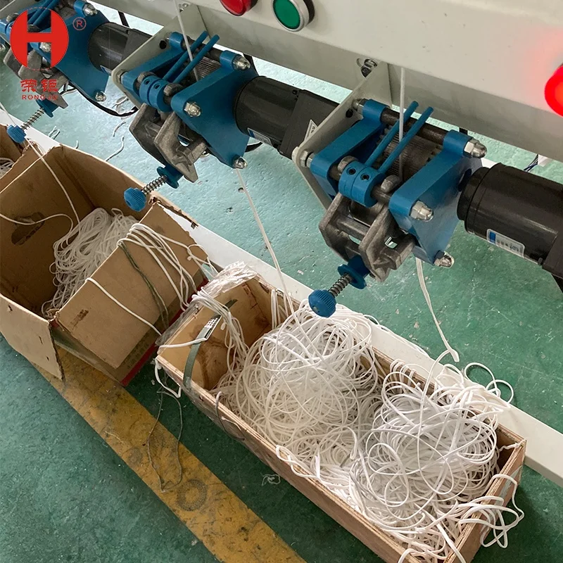 Good quality mask earloop knitting making machine mask earloop machine flat round elastic cord making machine