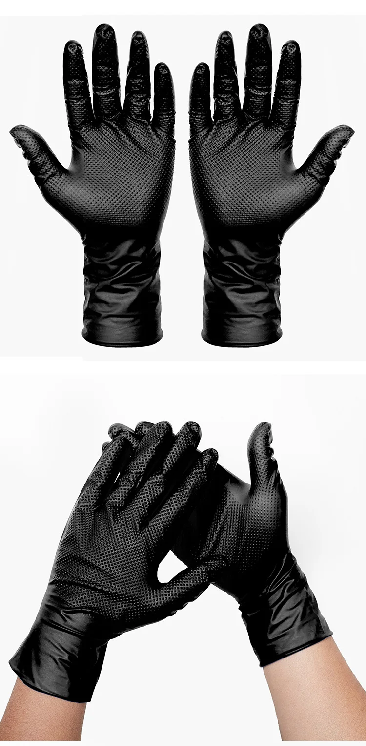 Nitrile Glove En 388 Cat Ii 3121X Diamond Grip Nitrile gloves  Bulk Factory Sell Directly Nitrile Glove