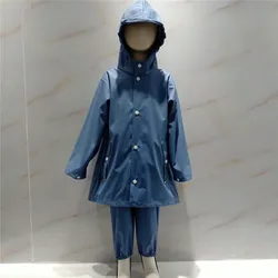 Kids raincoat rain jacket soft fleece rain coat girls outdoor waterproof for baby boys child clothing set