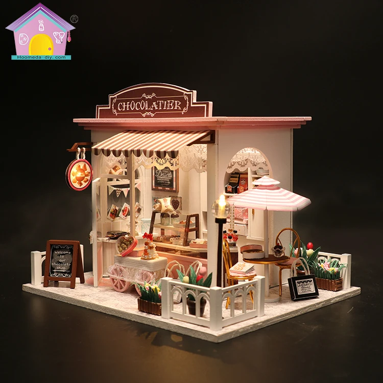 Wholesale diy miniature wooden craft children gift doll house