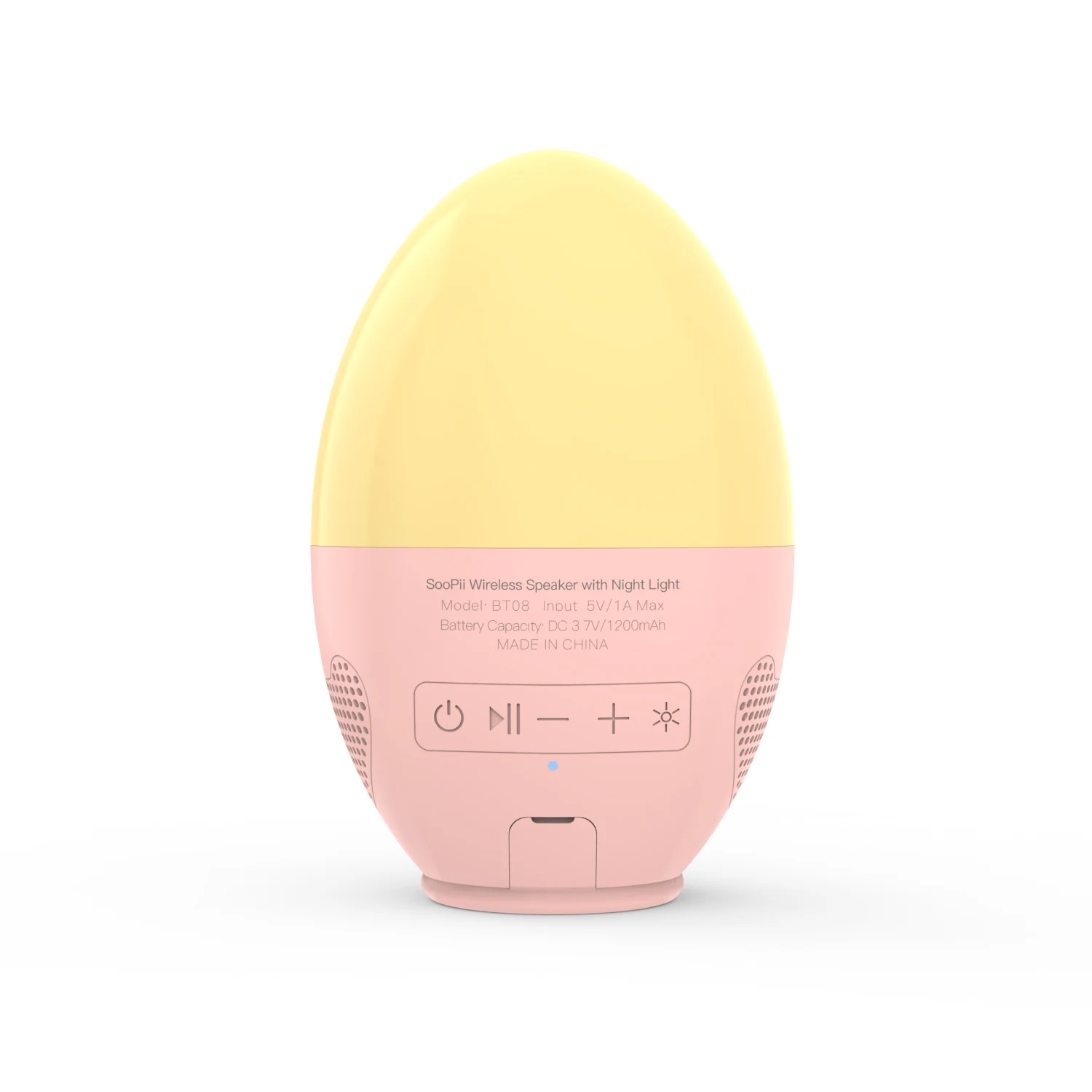 
SooPii Nursery Egg BT Speaker with Night Light,Touch Control, Cool and Warm Light,Dimming, Portable TWS Speakers 