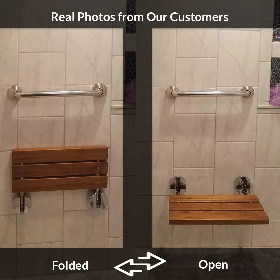 Wholesale Hospital Elderly Bathroom Bath Folding Seats Disabled Wall Mounted Shower Chair