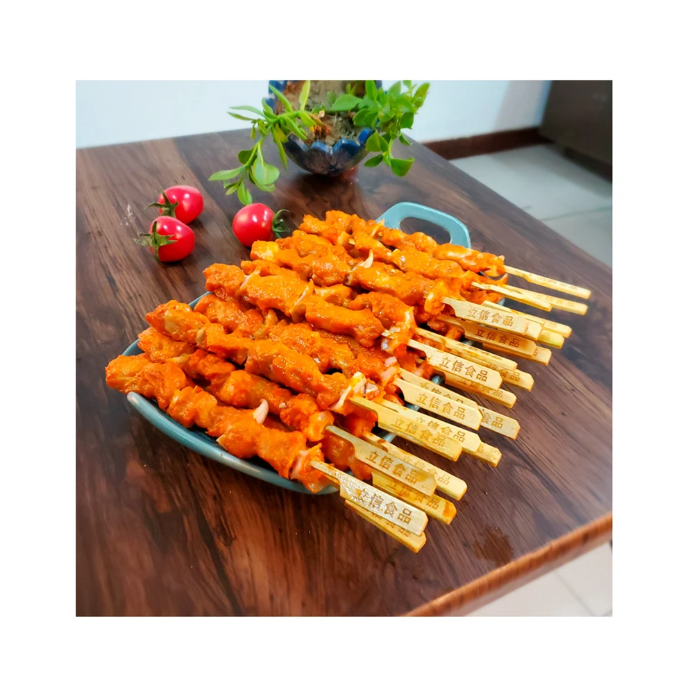 China factory chicken meat skewer fast food barbecue chicken skewer bbq