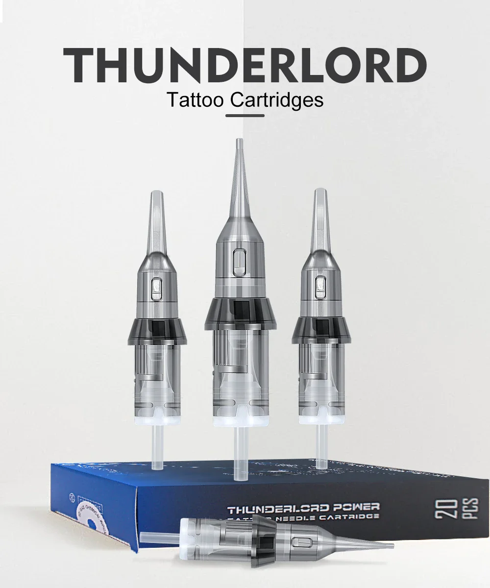 Тату-картридж ATTO Thunderlord с иглами профессиональная плоская тату-игла 4F 3RL для тела